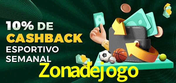 10% de bônus de cashback na Zonadejogo